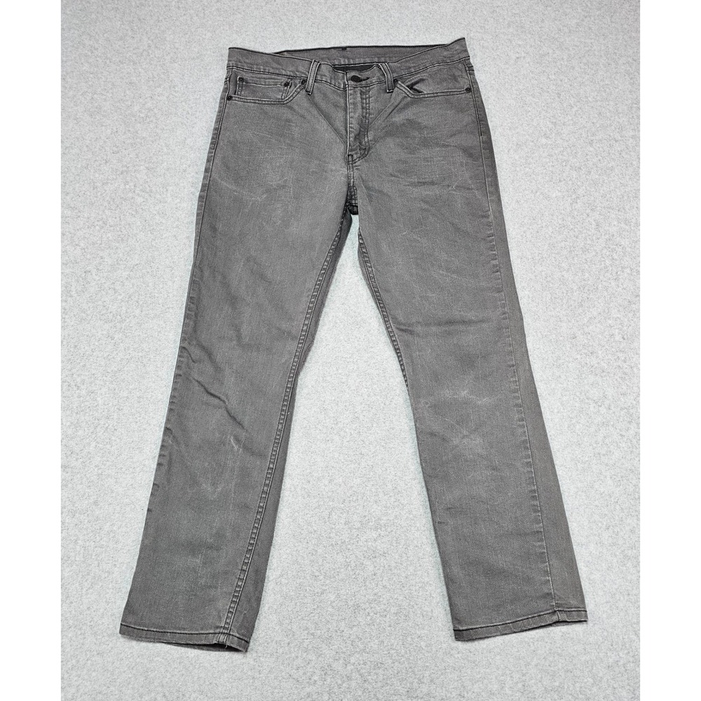 Levi's 511 Slim‎ Fit Jeans Mens 36x30 Gray Denim Straight Stretch Pants Tapered